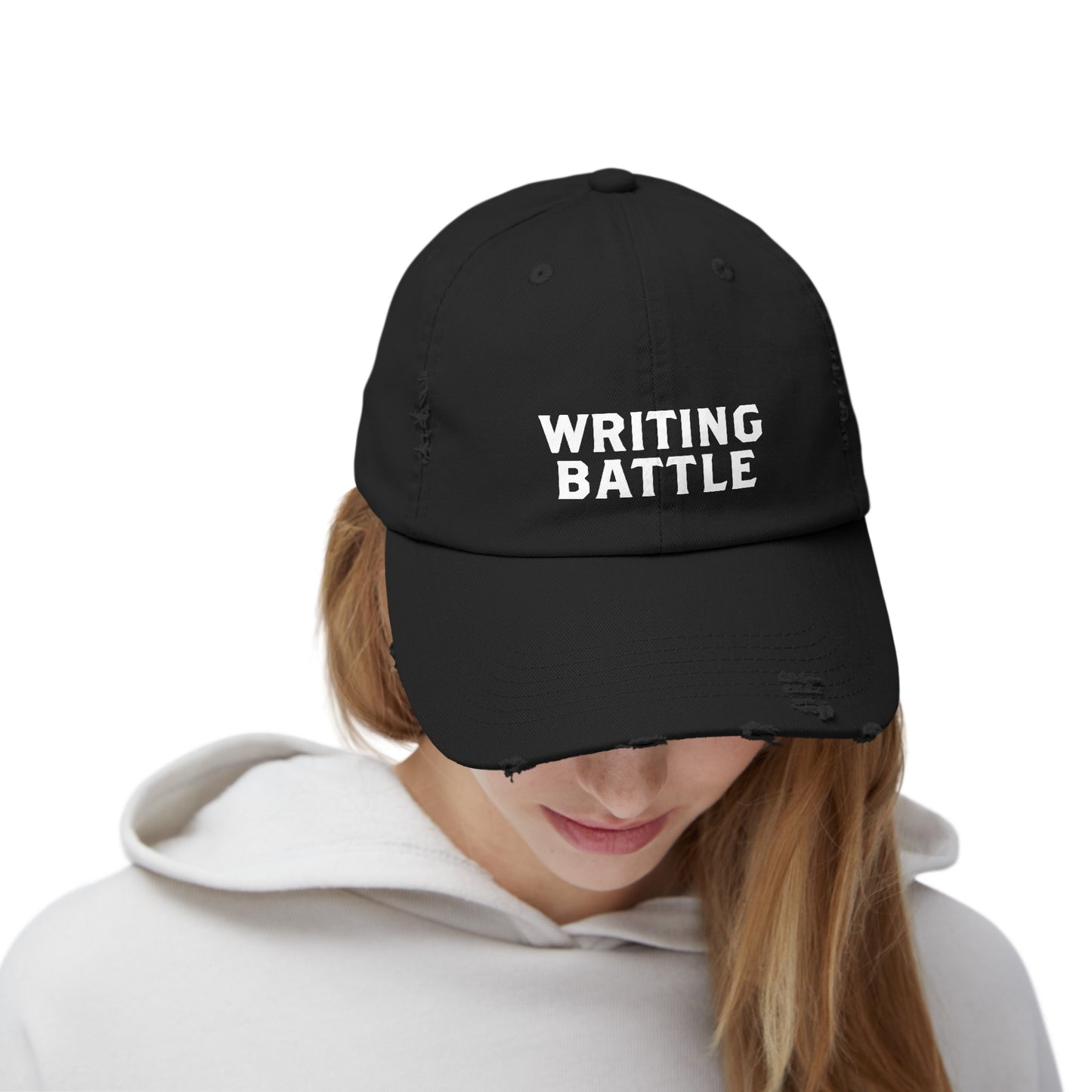 Writing Battle Distressed Cap - USA