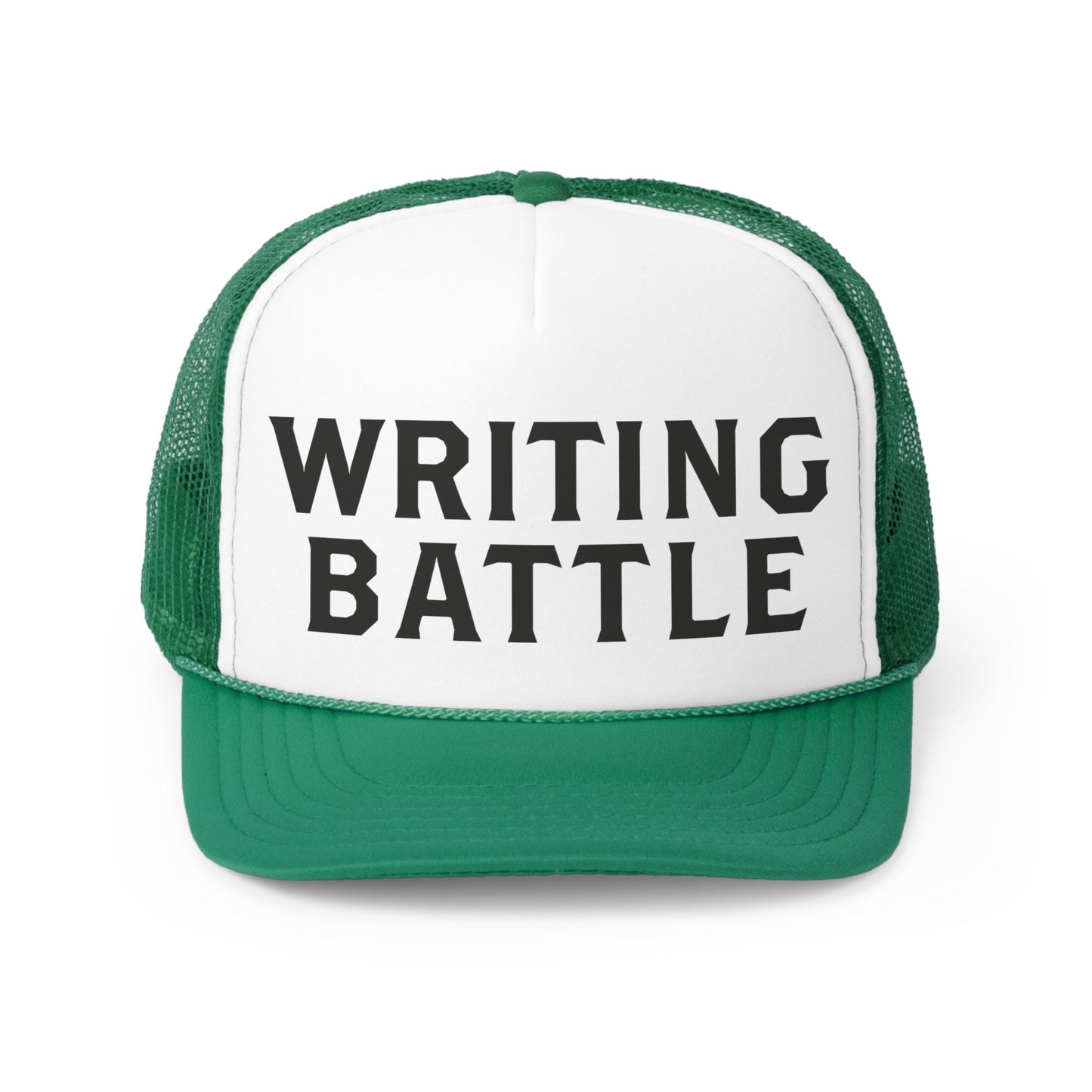 Writing Battle Trucker Caps